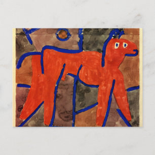 Klee - Wildes Tier in Bann Postcard