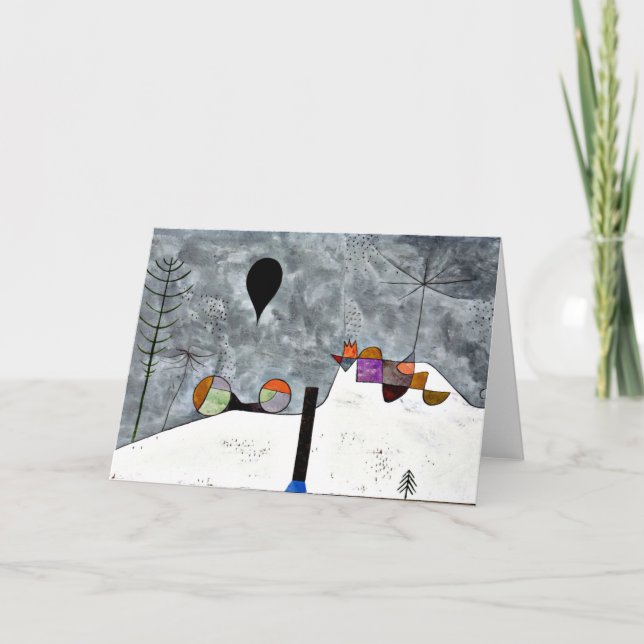 Klee - Winter, Paul Klee painting Card (Front)