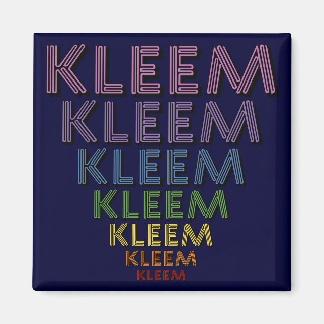 Kleem Chakra Colours Magnet (Front)