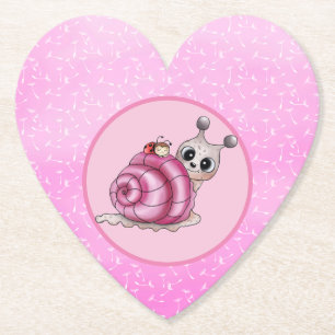 kleine Schnecke pappteller Paper Coaster