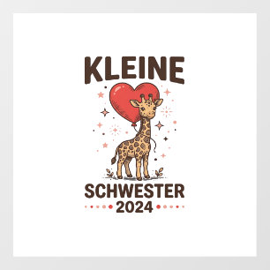 Kleine Schwester 2024 Cute Giraffe Sister Design_1