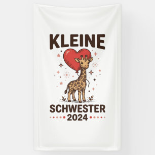 Kleine Schwester 2024 Cute Giraffe Sister Design_1 Banner