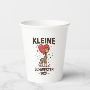 Kleine Schwester 2024 Cute Giraffe Sister Design_1 Paper Cups
