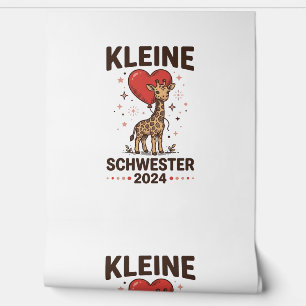 Kleine Schwester 2024 Cute Giraffe Sister Design_1 Wallpaper