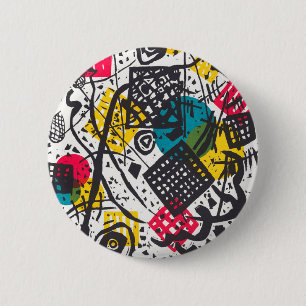 Kleine Welten V (Small Worlds V) Wassily Kandinsky 6 Cm Round Badge