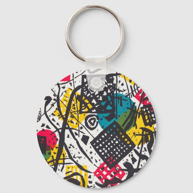 Kleine Welten V (Small Worlds V) Wassily Kandinsky Key Ring (Front)