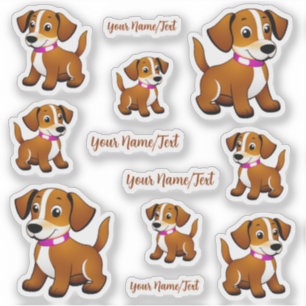 Kleiner brauner Hund, stehend -