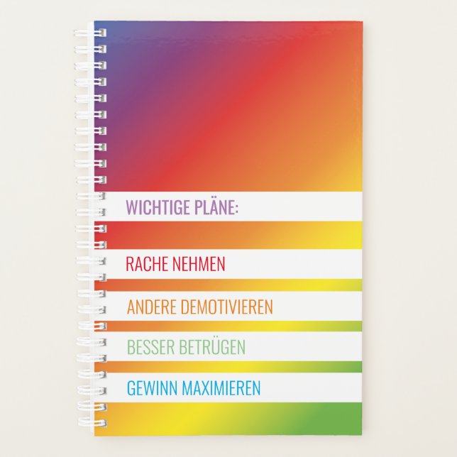 Kleiner ironischer Planer Planner (Front)