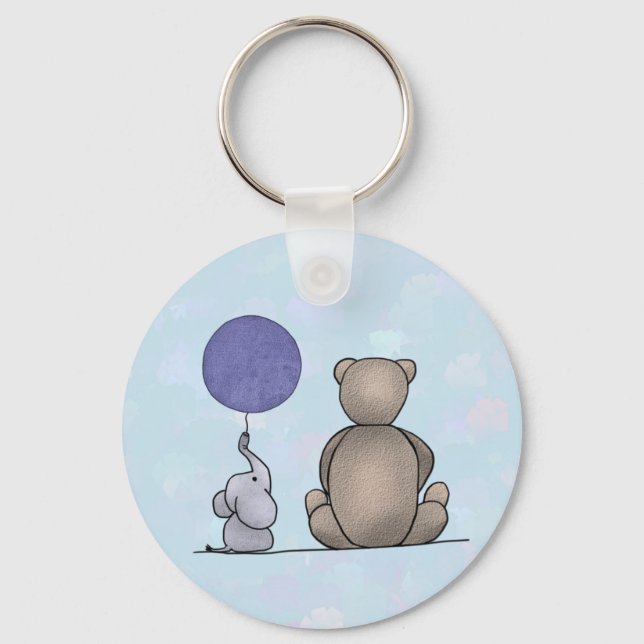 Kleiner kerl Postkarte Key Ring (Front)
