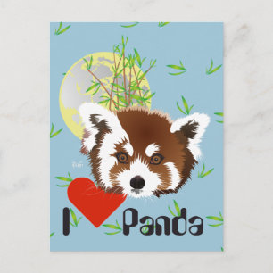 Kleiner Panda (Ailurus fulgens) Postkarte Postcard