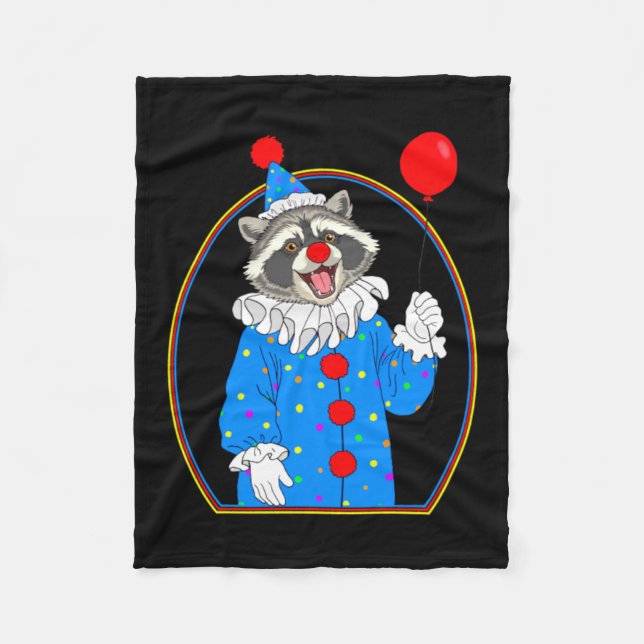 Klepto The Klown Fleece Blanket (Front)