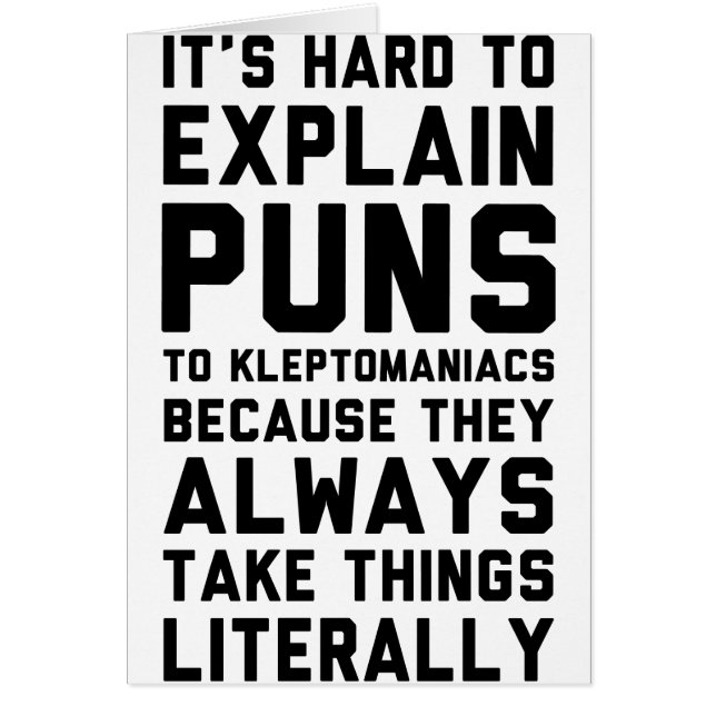 Kleptomaniac Pun (Front)