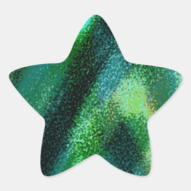 Klexos Dark Green Star Sticker (Front)