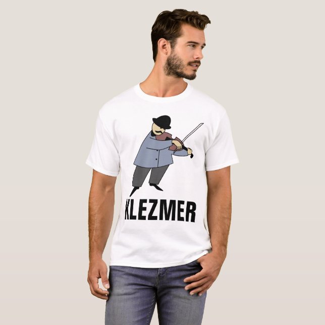 KLEZMER MUSIC, Jewish T-shirts, Violinist T-Shirt (Front Full)