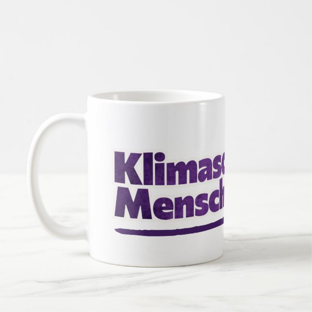 Klimaschutz ist Menschenschutz Coffee Mug (Left)