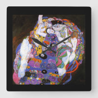 Klimtの『 The Virgins 』の壁掛け時計,No.01