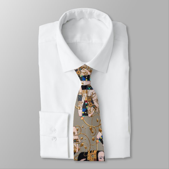 Klimt arabesque Neck Tie (Tied)