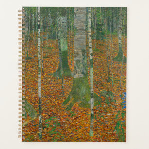 Klimt Birch Forest Autumn Landscape Art Planner