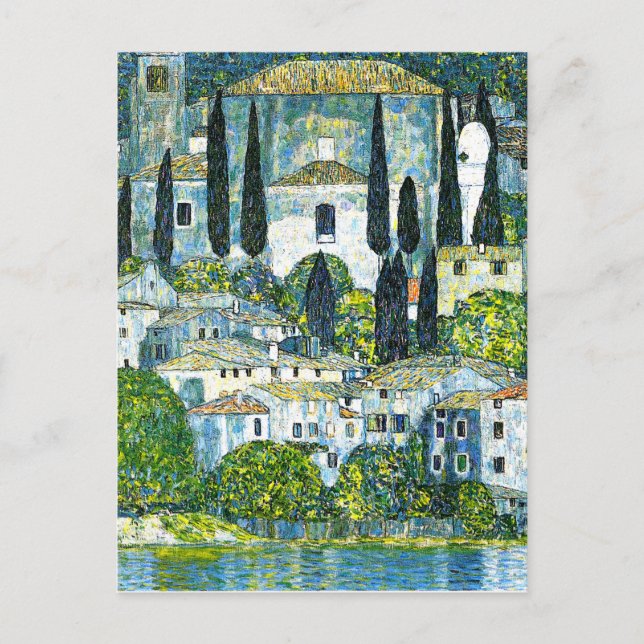 Klimt - Church in Cassone Postcard (Front)