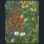 Klimt - Farm Garden with Sunflowers iPad Cover<br><div class="desc">Gustav Klimt painting,  Farm Garden with Sunflowers,  iPad cover.</div>