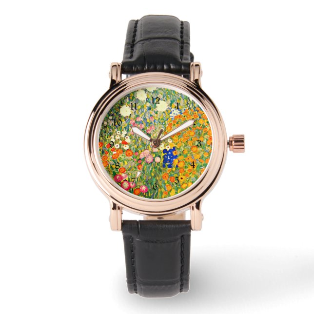 Klimt - Flower Garden 1907 Watch (Front)