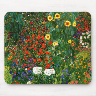 Klimt: Flower Garden Mouse Pad