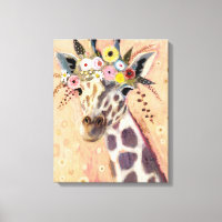 Klimt Giraffe | Adorned In Flowers