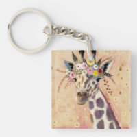 Klimt Giraffe | Adorned In Flowers