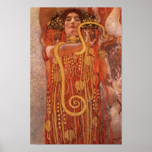 Klimt Hygieia Medicine Art Deco Poster Print