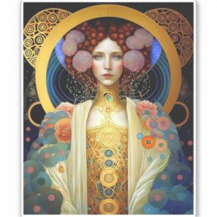 Klimt Inspired Queen Goddess Fantasy Art