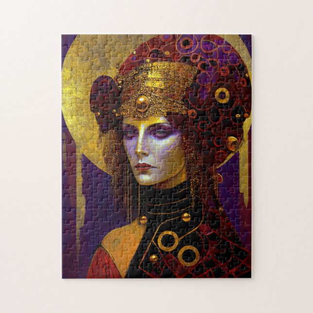 Klimt Inspired Queen Goddess Jigsaw Puzzle (Vertical)