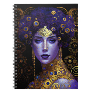 Klimt Inspired Queen Goddess Notebook
