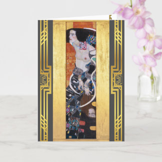 Klimt Judith II Art Nouveau Restored Image Card