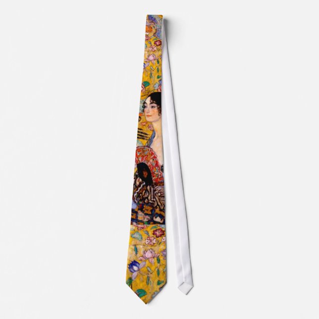 Klimt, Lady with a fan Tie (Front)