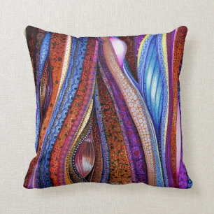 Klimt Meets O'Keeffe Cushion