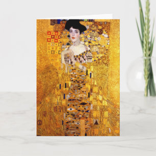 Klimt Portrait of Adele Bloch-Bauer I Greeting Car Card