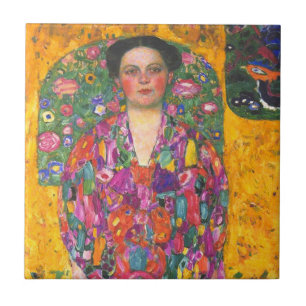 Klimt Portrait of Eugenia Primavesi Tile