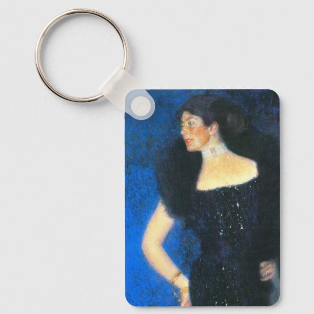 Klimt Portrait of Rose von Rosthorn-Friedmann Key Ring (Front)
