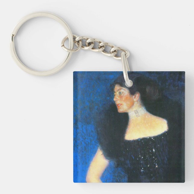 Klimt Portrait of Rose von Rosthorn-Friedmann Key Ring (Front)