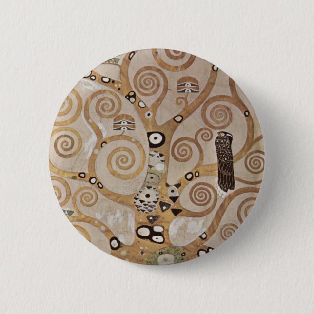 Klimt -  Stocletfries 6 Cm Round Badge (Front)