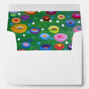 Klimt style spots surprise envelope