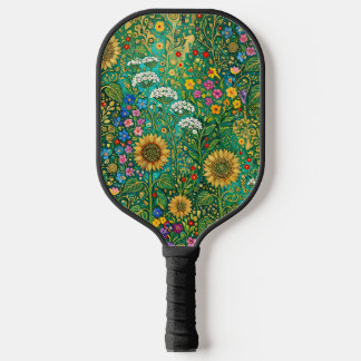 Klimt Sunflower Meadow Pickleball Paddle