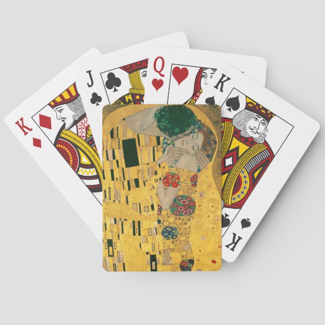 Klimt // The Kiss Painting Playing Cards (Back)