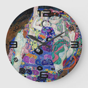 Klimt “The Virgin” Art Nouveau Wall Clock