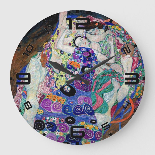 Klimt “The Virgin” Art Nouveau Wall Clock (Front)