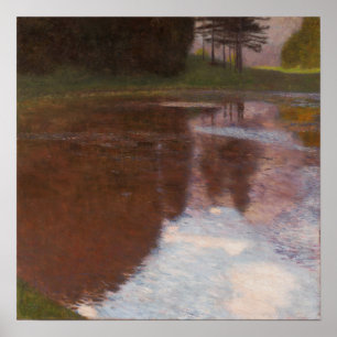 Klimt - Tranquil Pond Poster