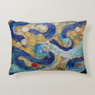Klimt Water Serpents Decorative Cushion