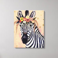 Klimt Zebra | Adorned In Flowers