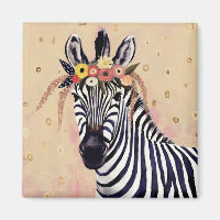 Klimt Zebra | Adorned In Flowers