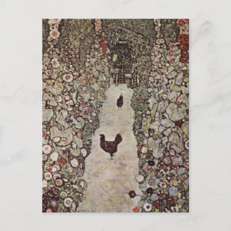 Klimt's Chickens Postcard